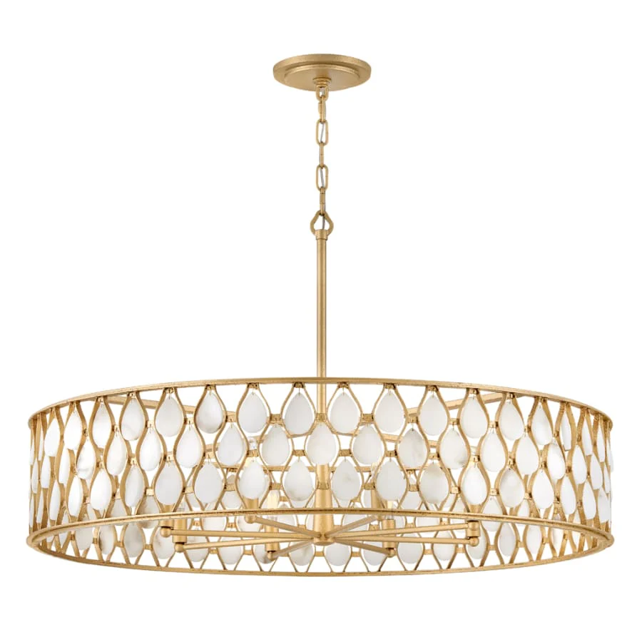 Fredrick Ramond Estie 8 Light 38" Wide Drum Chandelier - Image 3