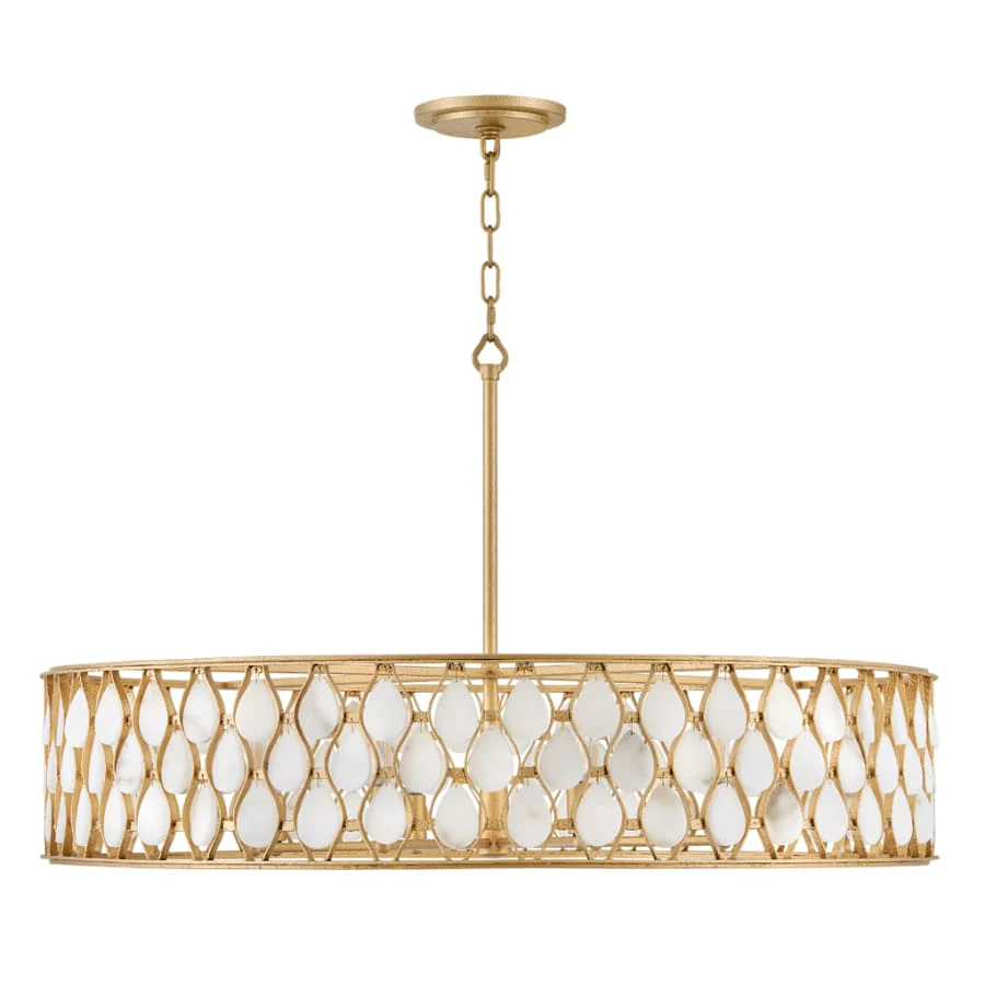 Fredrick Ramond Estie 8 Light 38" Wide Drum Chandelier - Image 1