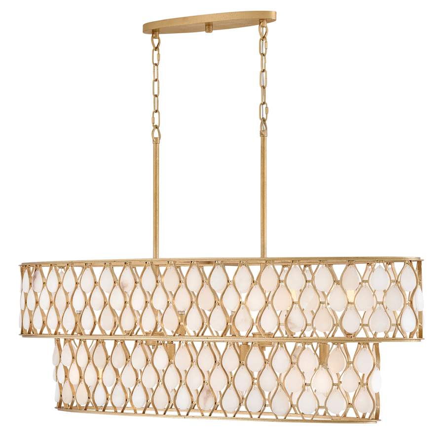 Fredrick Ramond Estie 10 Light 48" Wide Linear Chandelier - Image 2