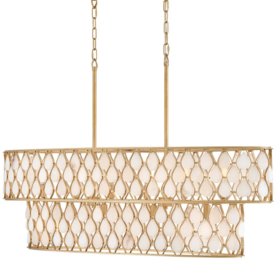 Fredrick Ramond Estie 10 Light 48" Wide Linear Chandelier - Image 1