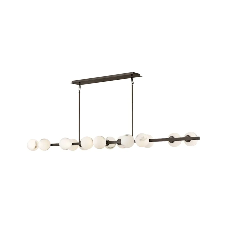 Fredrick Ramond Selene 14 Light 74" Wide Linear Chandelier - Image 1