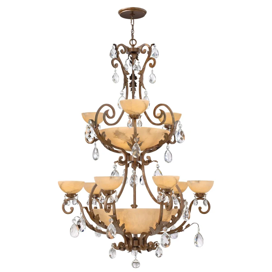 Fredrick Ramond 9 Light 2 Tier Chandelier from the Barcelona Collection - Image 1