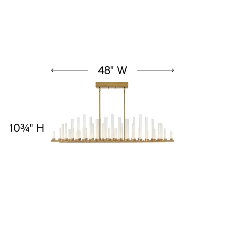 Fredrick Ramond Trinity 50 Light 48" Wide LED Linear Chandelier - Image 2