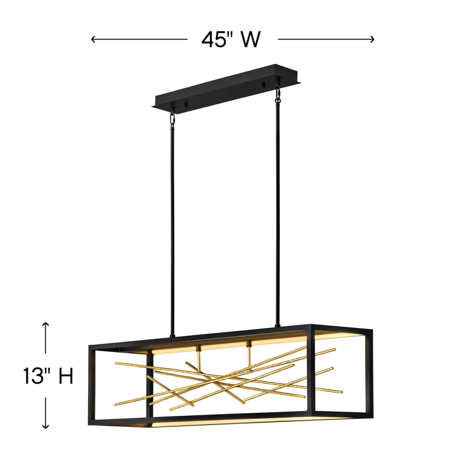 Fredrick Ramond Styx 45" Wide LED Abstract Chandelier - Image 2