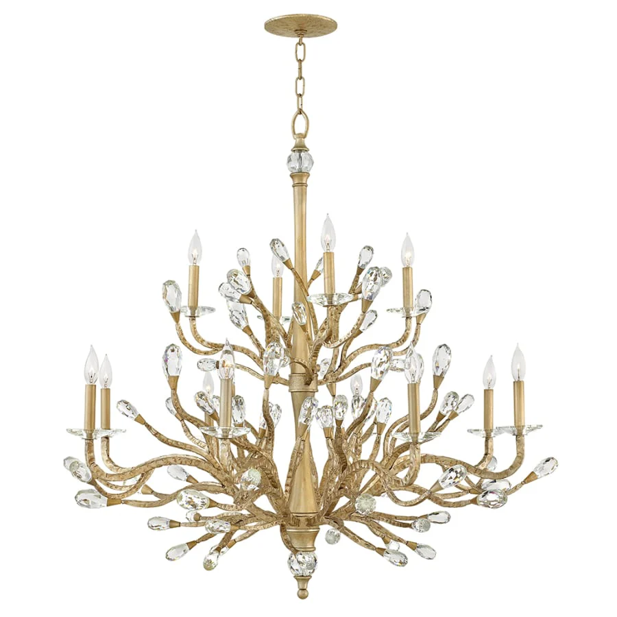 Fredrick Ramond 12 Light 2 Tier Candle Style Chandelier from the Eve Collection - Image 1