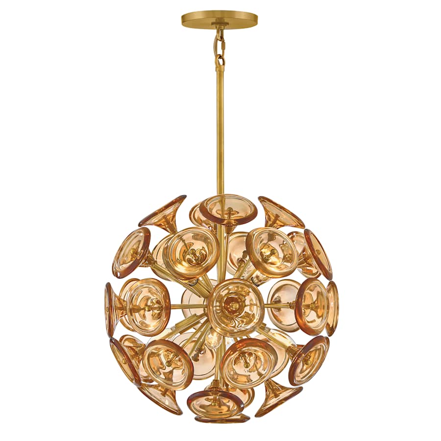 Fredrick Ramond Maya 8 Light 20" Wide Pendant - Image 3