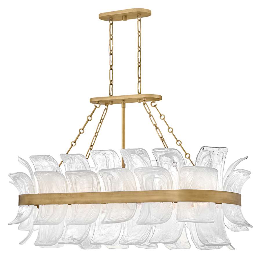 Fredrick Ramond Fleur 10 Light 48" Wide Linear Chandelier - Image 2