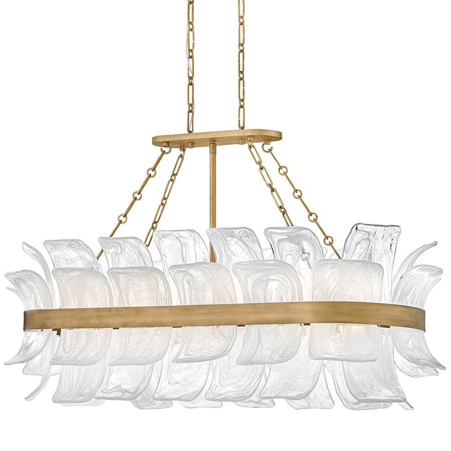 Fredrick Ramond Fleur 10 Light 48" Wide Linear Chandelier - Image 1
