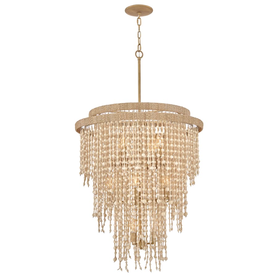 Fredrick Ramond Freya 13 Light 29" Wide Beaded Waterfall Chandelier - Image 2