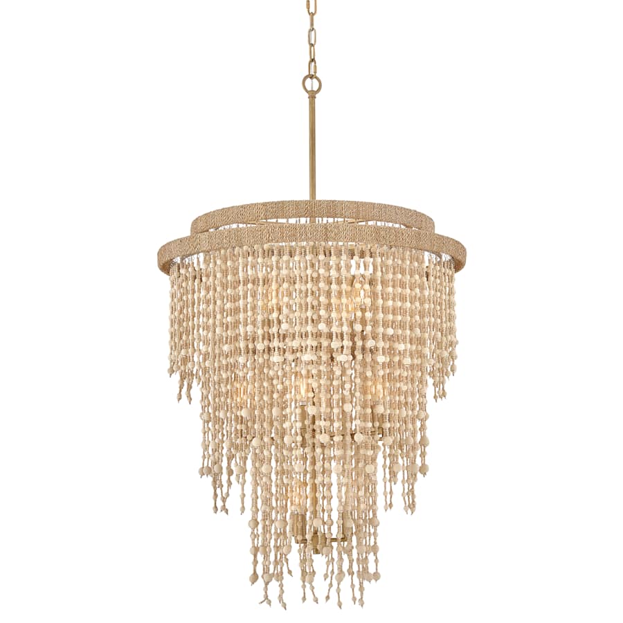 Fredrick Ramond Freya 13 Light 29" Wide Beaded Waterfall Chandelier - Image 1