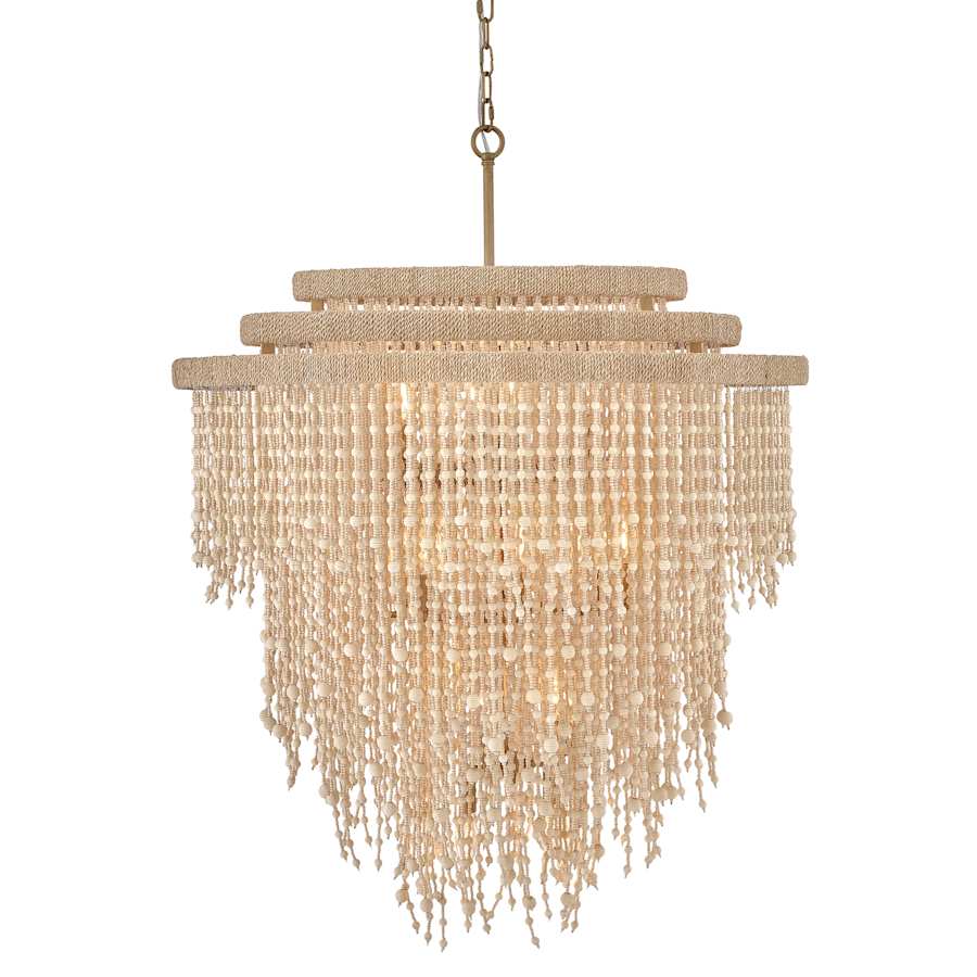 Fredrick Ramond Freya 17 Light 37" Wide Beaded Waterfall Chandelier - Image 1