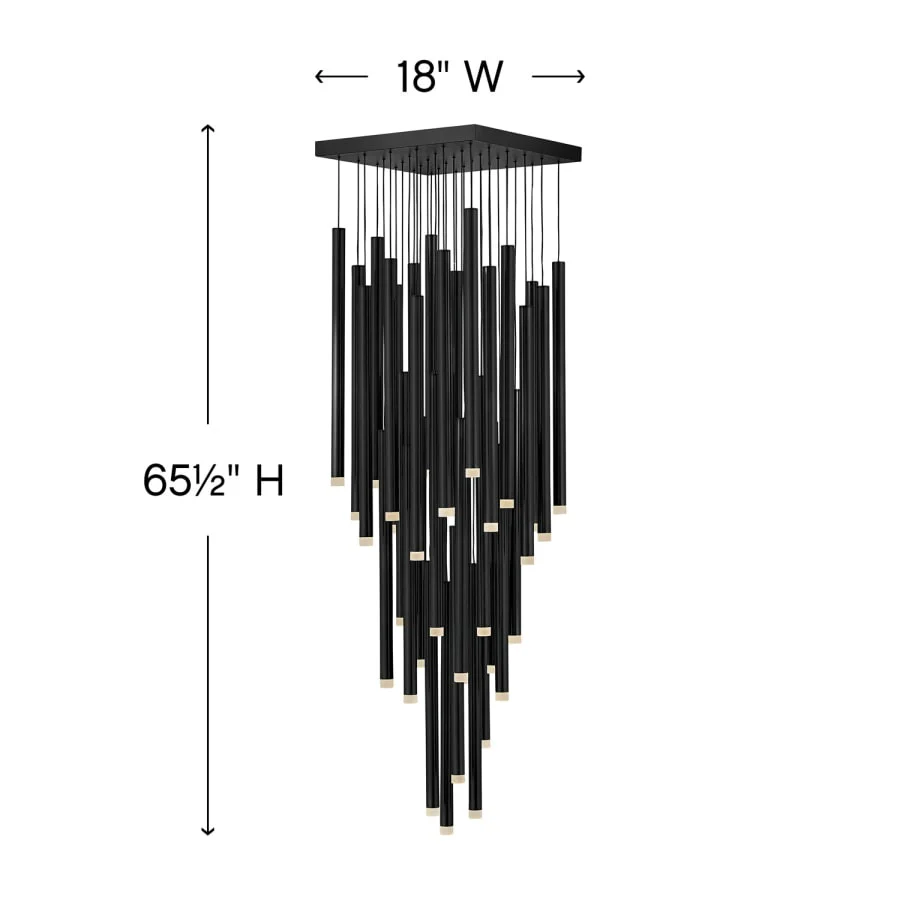Fredrick Ramond Harmony 36 Light 18" Wide LED Multi Light Pendant - Image 2