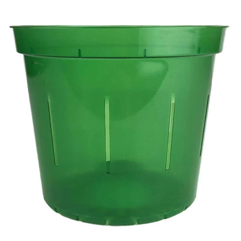 Growers Assortment of Green Emerald Slotted Orchid Pots - Image 3