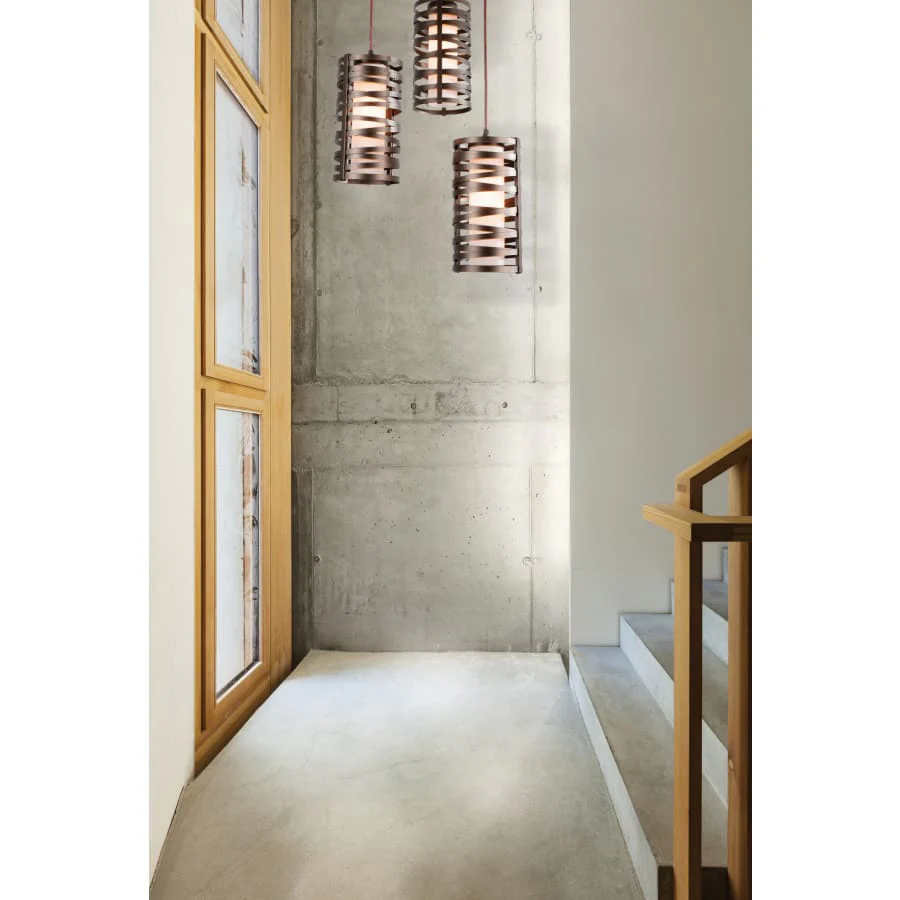 Hammerton Studio Tempest 3 Light 18" Wide Full Sized Multi Light Pendant - Medium (E26) with Frosted Glass Inner and Finished to Match Metal Outer Shades - Image 3