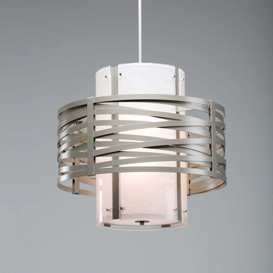 Hammerton Studio Tempest 4 Light 24" Wide Chandelier - Medium (E26) with Frosted Granite Glass Shade - Image 1