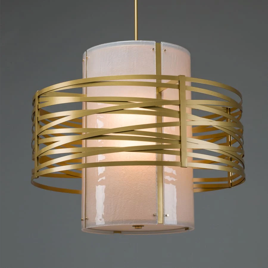 Hammerton Studio Tempest 8 Light 38" Wide Chandelier - Medium (E26) with Frosted Granite Glass Shade - Image 1