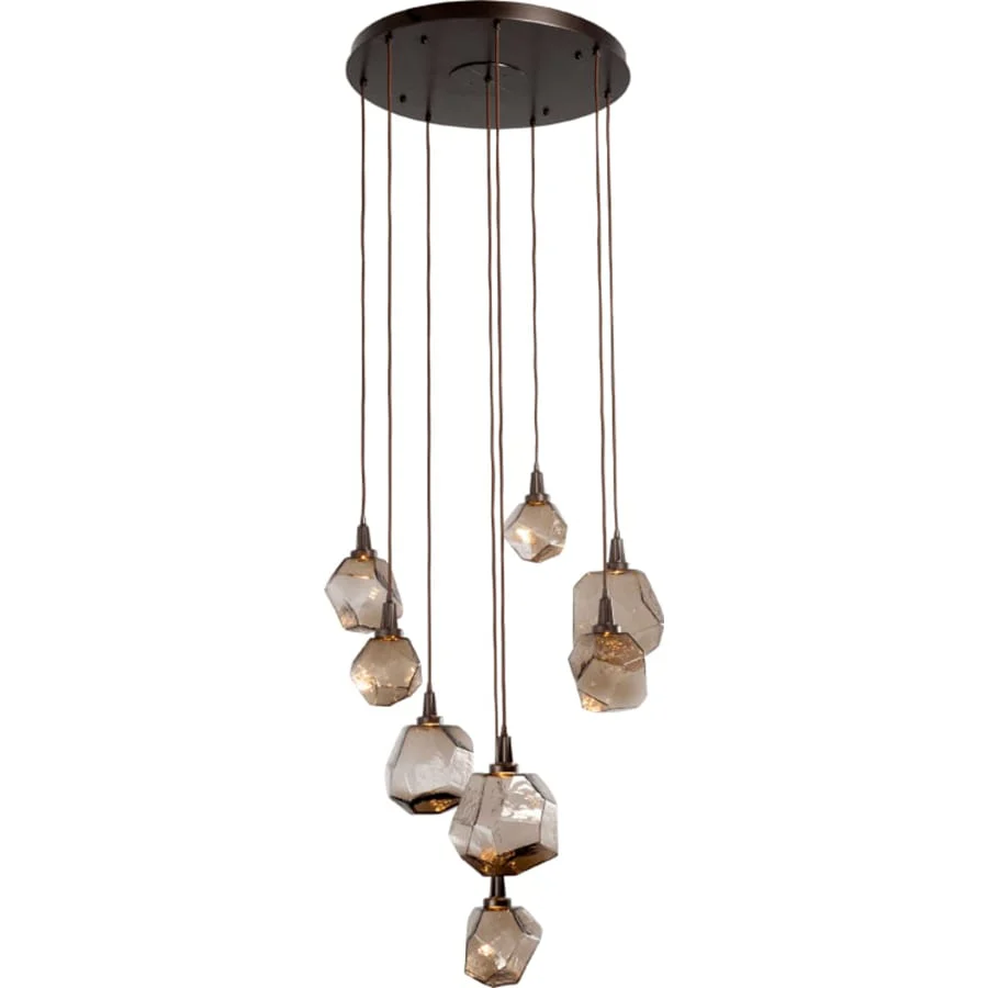 Hammerton Studio Gem 28" Wide 8 Light Hand Blown Glass LED Pendant - Image 1