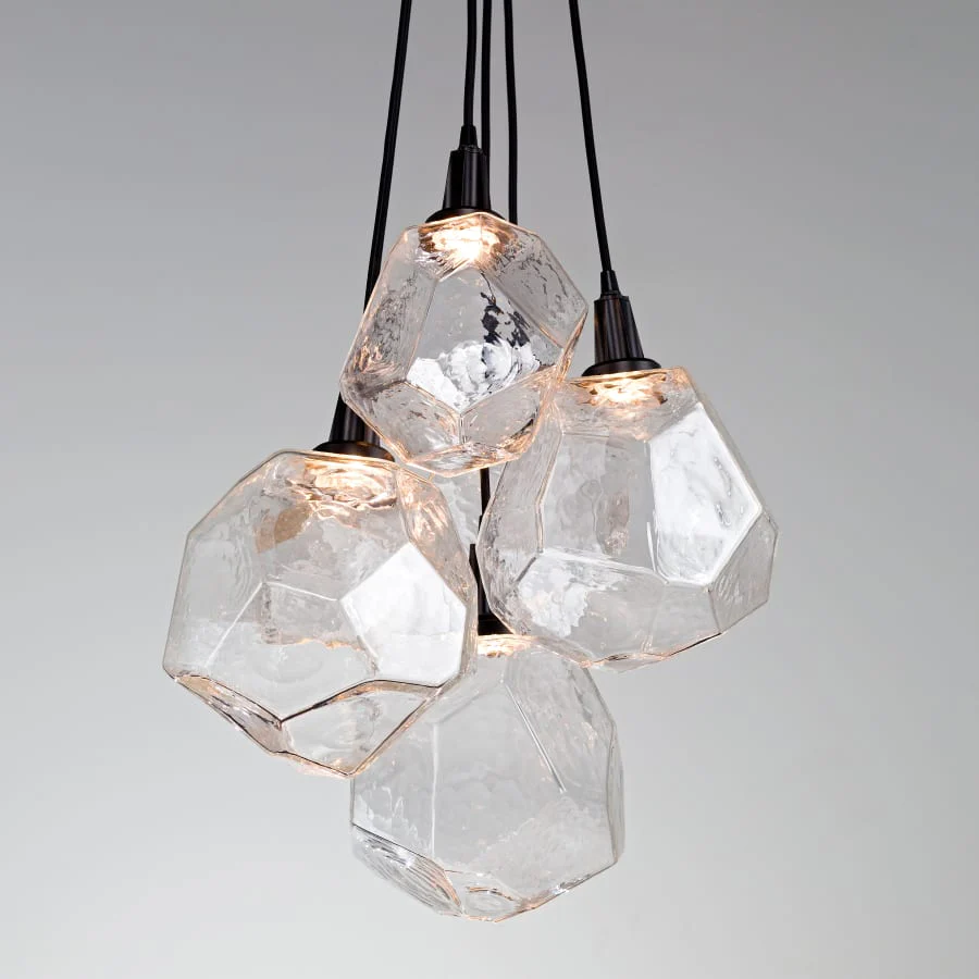 Hammerton Studio Gem 18" Wide 6 Light Hand Blown Glass LED Pendant Cluster - Image 2