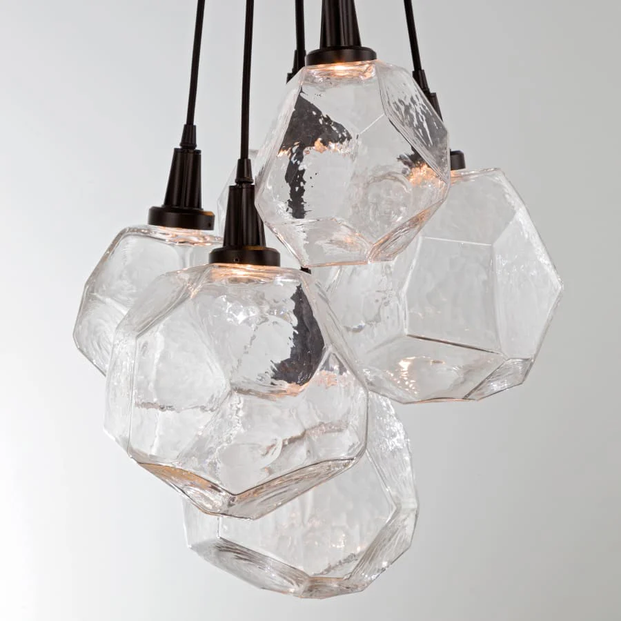 Hammerton Studio Gem 18" Wide 6 Light Hand Blown Glass LED Pendant Cluster - Image 3