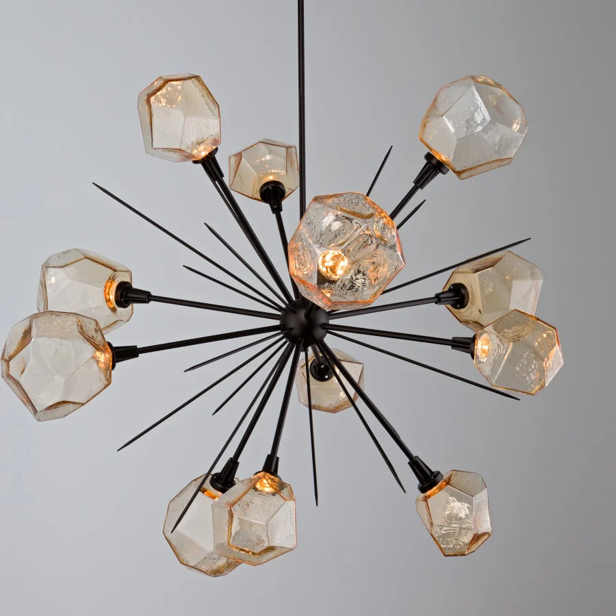 Hammerton Studio Gem 48" Wide 12 Light Hand Blown Glass LED Starburst Chandelier - Image 2