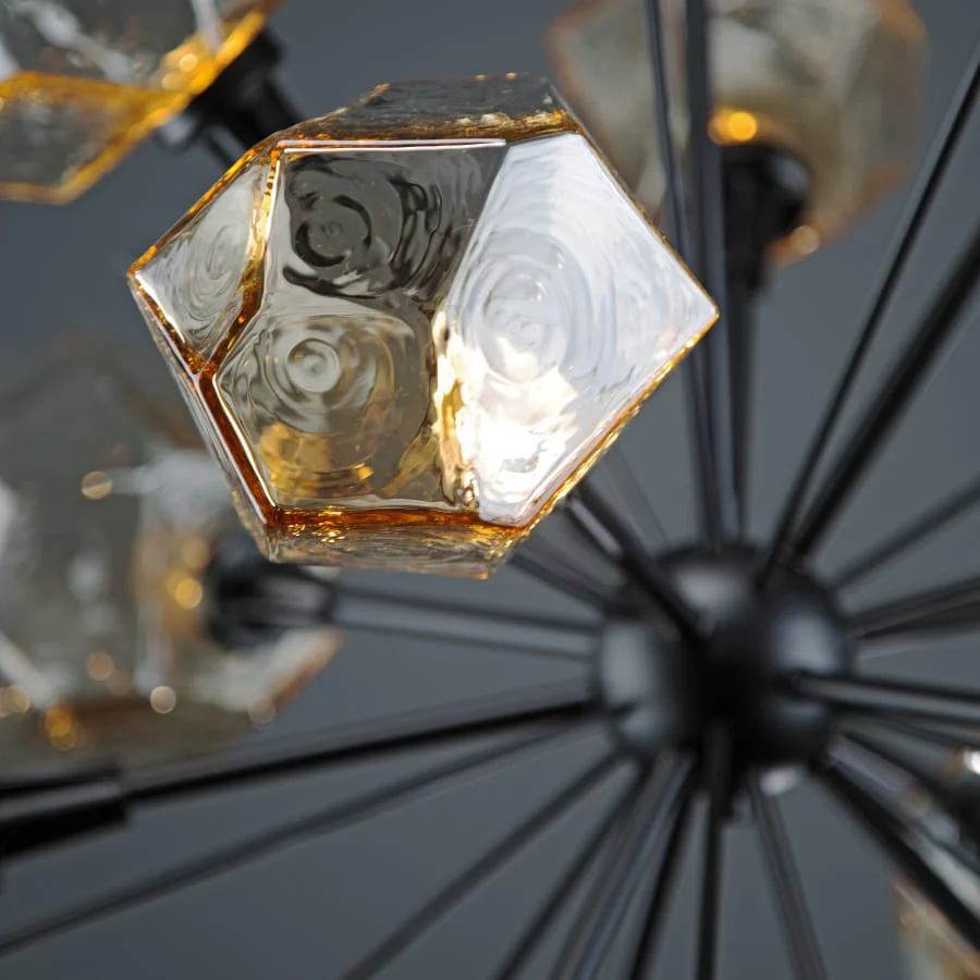 Hammerton Studio Gem 48" Wide 12 Light Hand Blown Glass LED Starburst Chandelier - Image 3