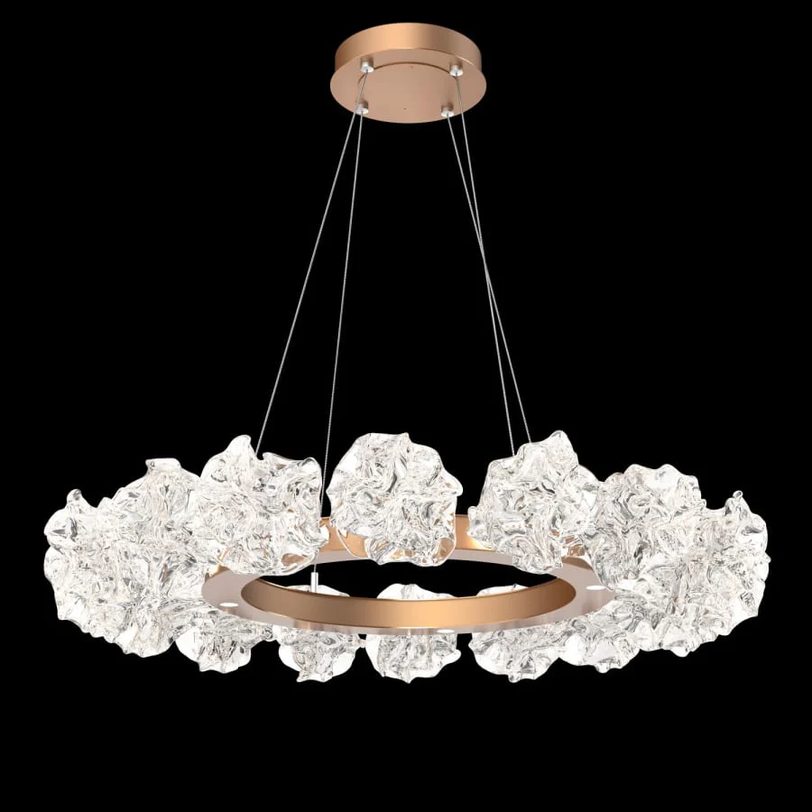 Hammerton Studio Blossom 30 Light 50" Wide LED Ring Chandelier - Image 1