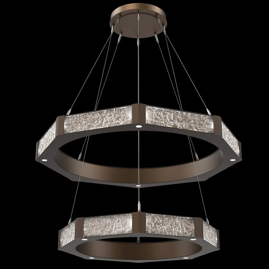 Hammerton Studio Glacier 40 Light 48" Wide LED Ring Chandelier - Image 3