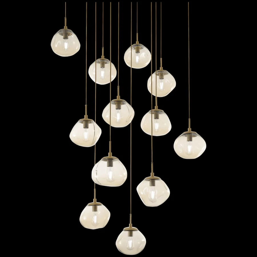 Hammerton Studio Nova 12 Light 38" Wide Multi Light Pendant - Image 3