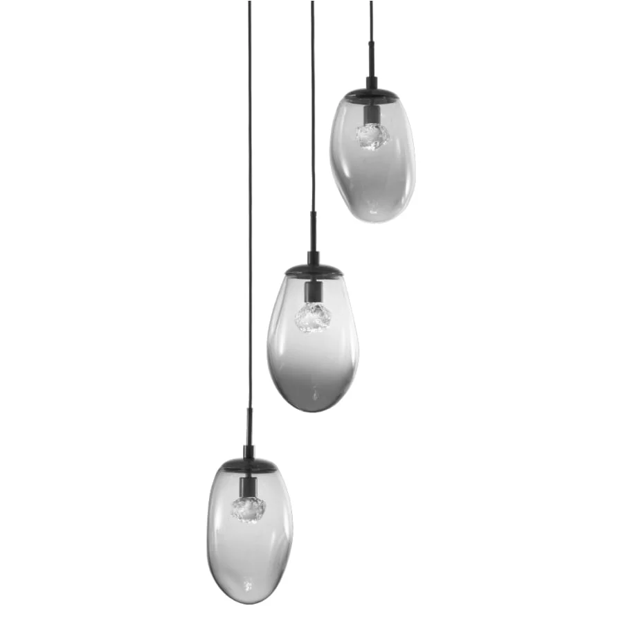 Hammerton Studio Meteo 20" Wide LED Crystal Multi Light Pendant - Image 1
