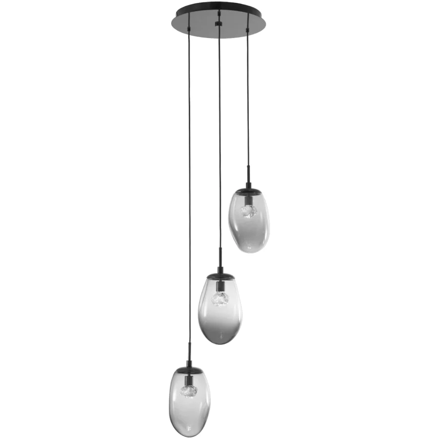 Hammerton Studio Meteo 20" Wide LED Crystal Multi Light Pendant - Image 2