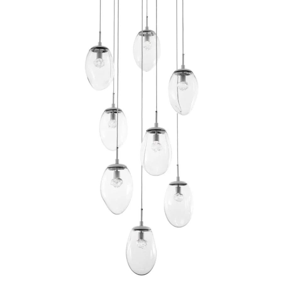 Hammerton Studio Meteo 30" Wide 8 Light LED Crystal Multi Light Pendant - Image 1
