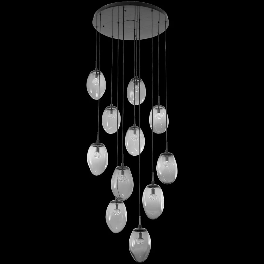 Hammerton Studio Meteo 36" Wide 11 Light LED Crystal Multi Light Pendant - Image 2