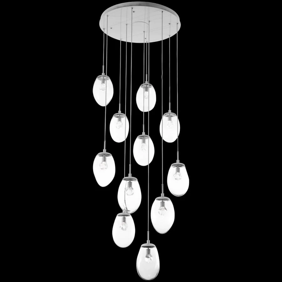 Hammerton Studio Meteo 36" Wide 11 Light LED Crystal Multi Light Pendant - Image 3