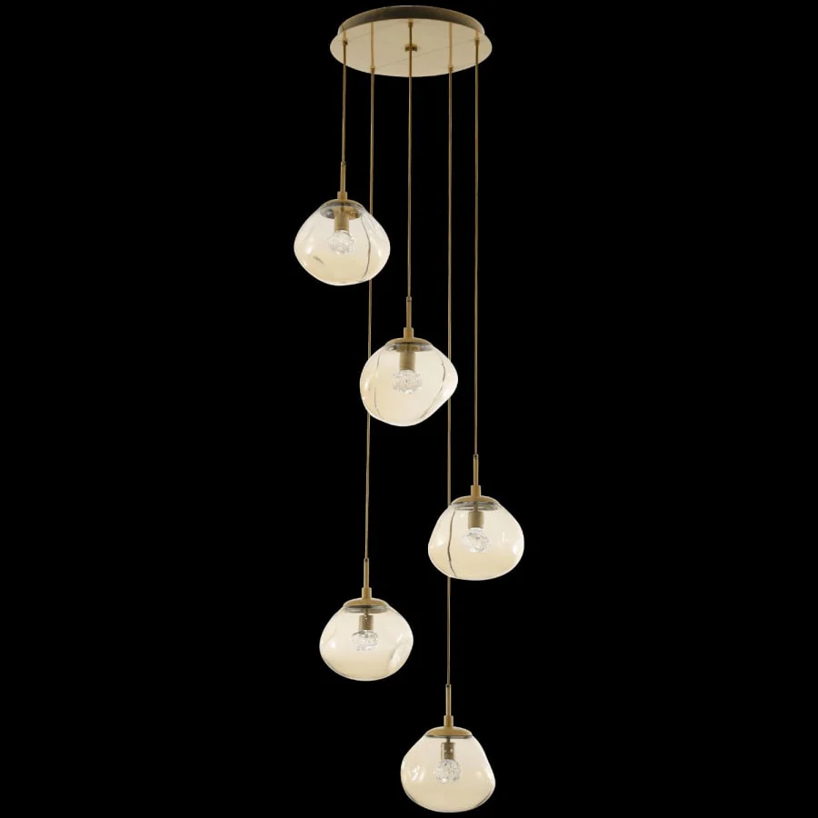 Hammerton Studio Nova 24" Wide LED Crystal Multi Light Pendant - Image 2