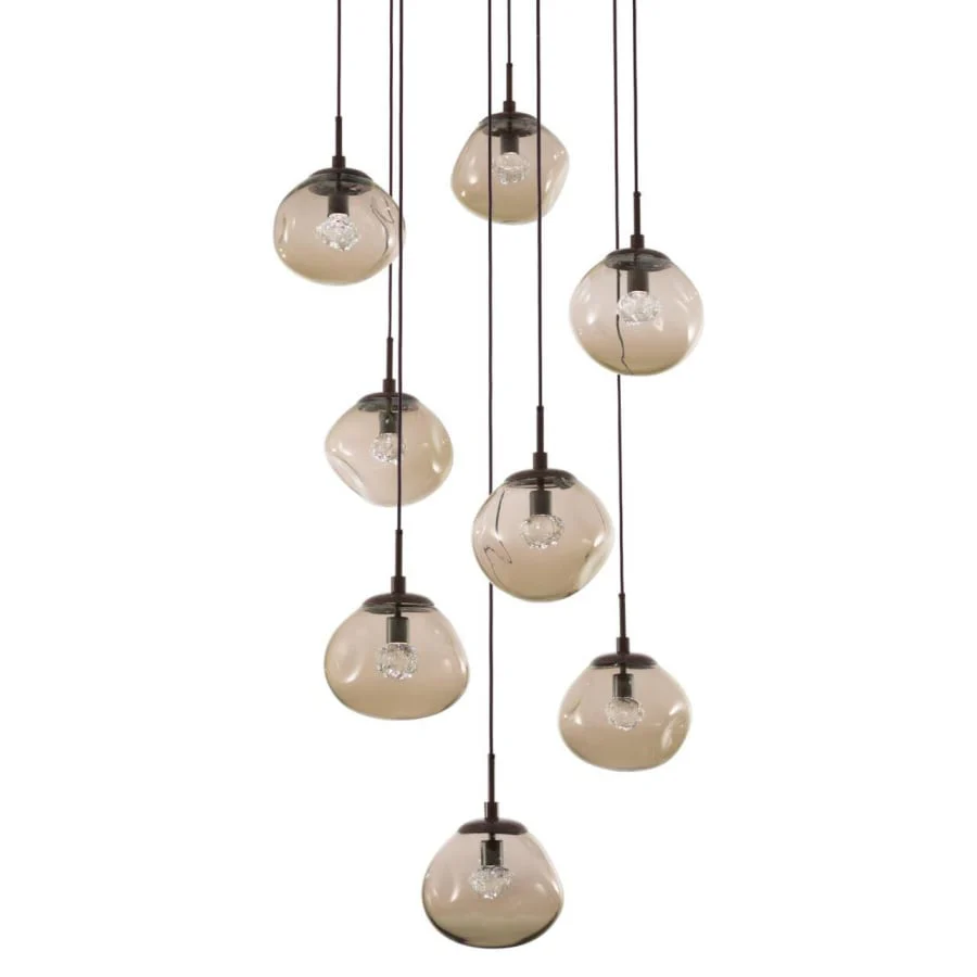 Hammerton Studio Nova 32" Wide 8 Light LED Crystal Multi Light Pendant - Image 1