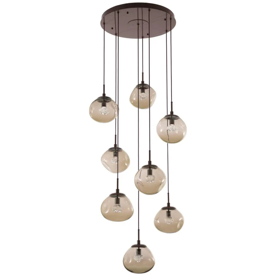 Hammerton Studio Nova 32" Wide 8 Light LED Crystal Multi Light Pendant - Image 2