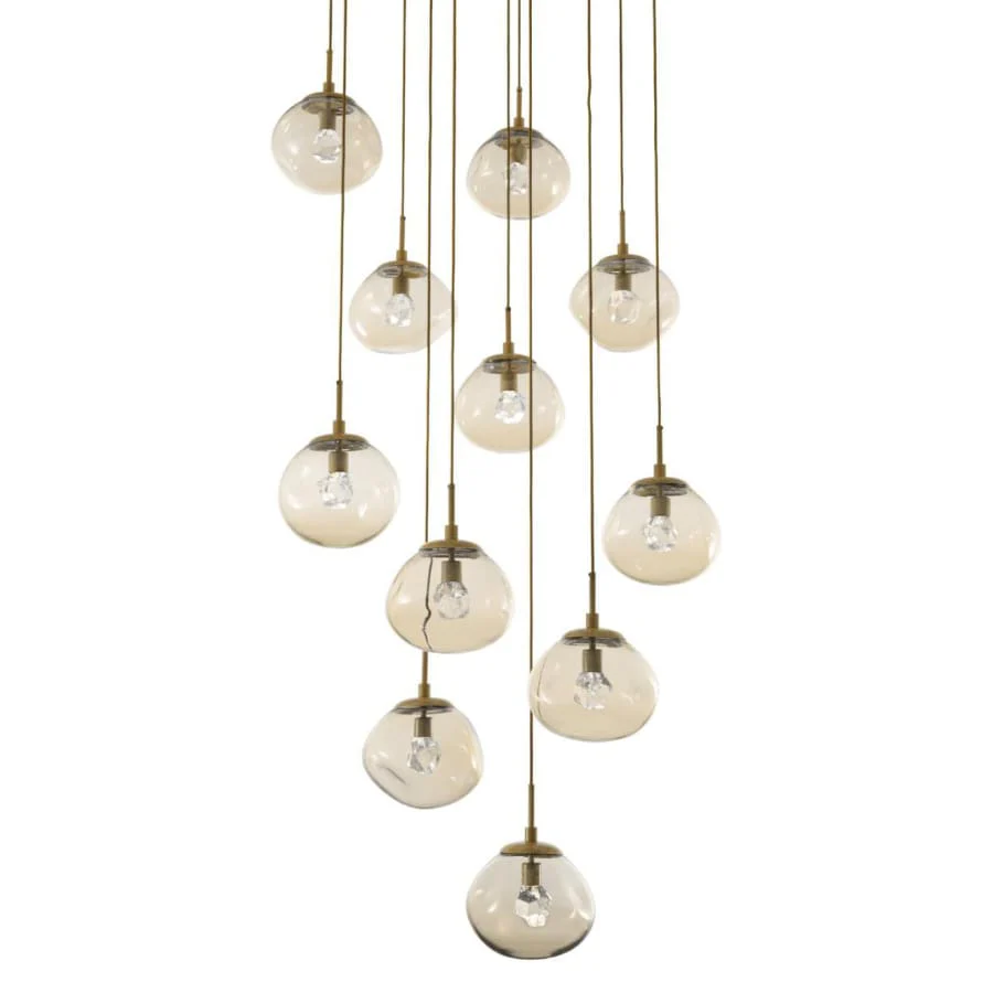 Hammerton Studio Nova 38" Wide 11 Light LED Crystal Multi Light Pendant - Image 1