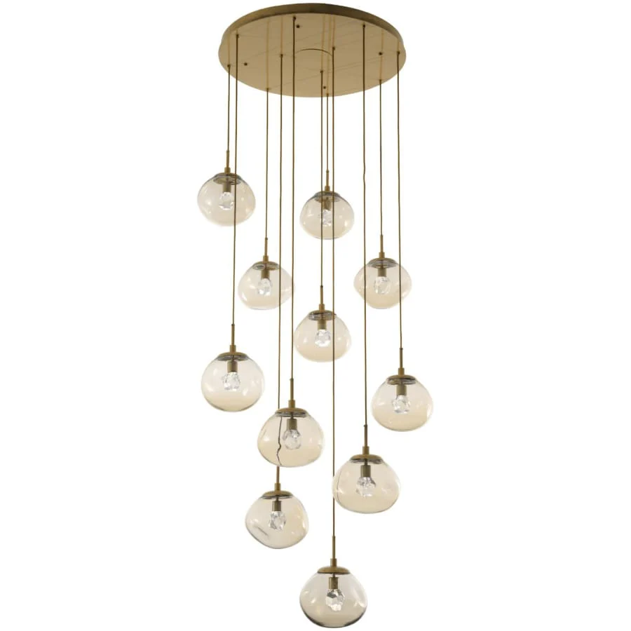 Hammerton Studio Nova 38" Wide 11 Light LED Crystal Multi Light Pendant - Image 3