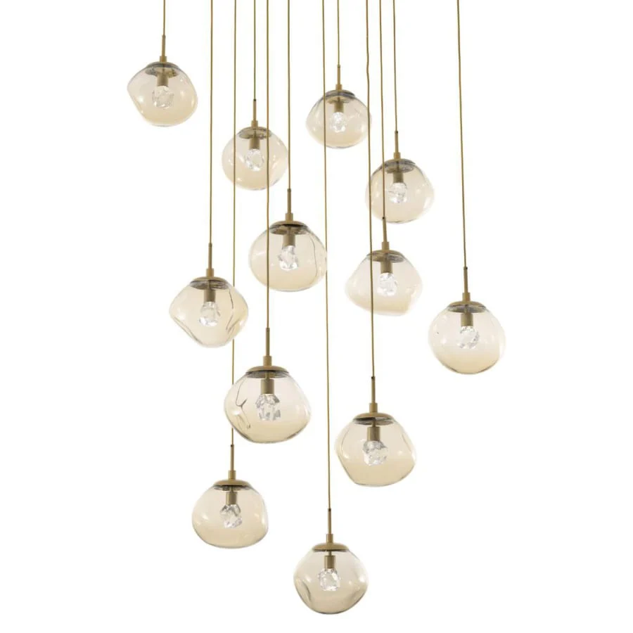 Hammerton Studio Nova 38" Wide 12 Light LED Crystal Multi Light Pendant - Image 1