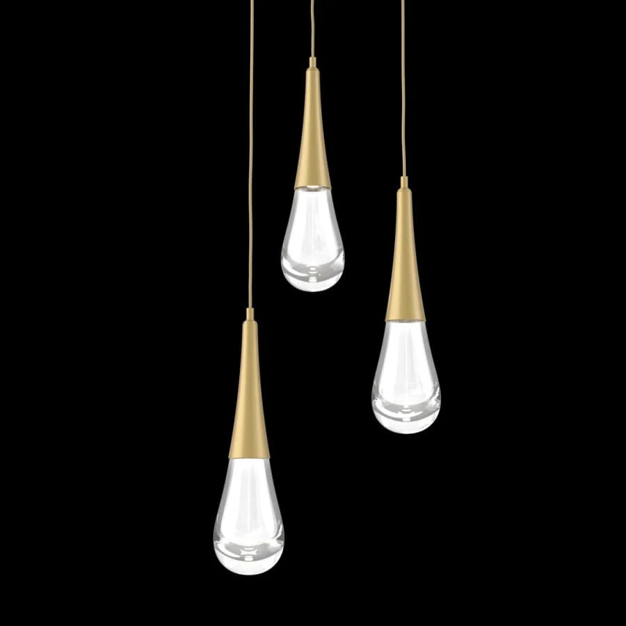 Hammerton Studio Raindrop 3 Light 18" Wide LED Multi Light Pendant - 3000K - Image 1