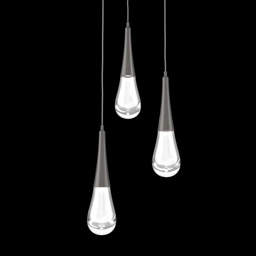 Hammerton Studio Raindrop 3 Light 18" Wide LED Multi Light Pendant - 2700K - Image 1