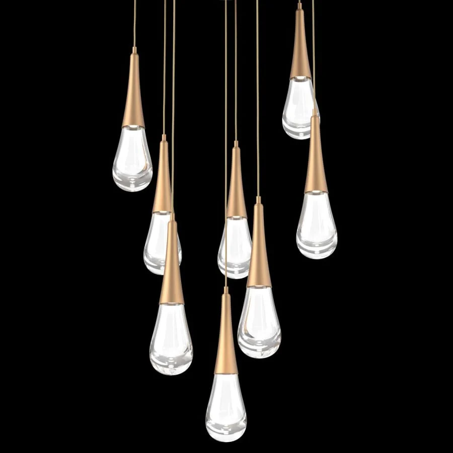 Hammerton Studio Raindrop 8 Light 27" Wide LED Abstract Multi Light Pendant - 2700K - Image 1