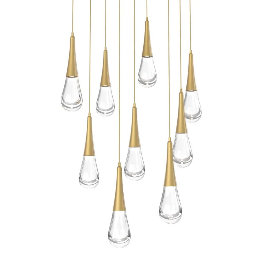 Hammerton Studio Raindrop 9 Light 27" Wide LED Abstract Multi Light Pendant - 2700K - Image 1