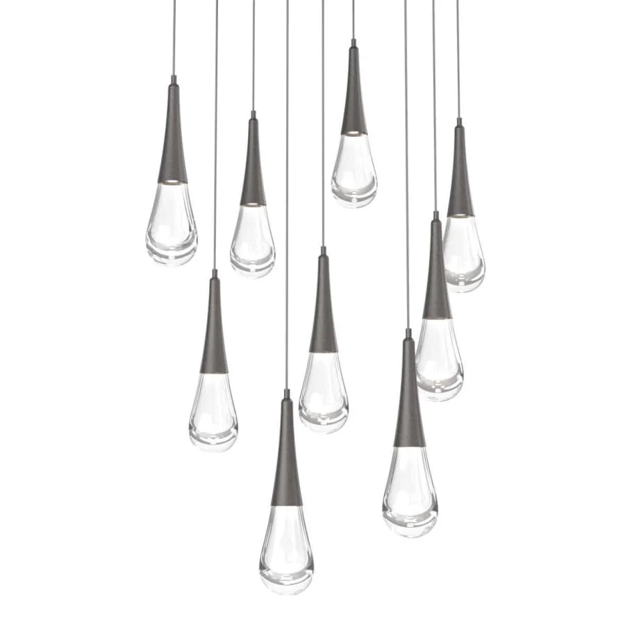 Hammerton Studio Raindrop 9 Light 27" Wide LED Abstract Multi Light Pendant - 3000K - Image 1