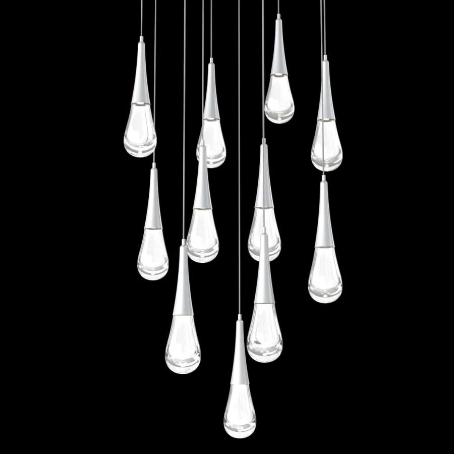 Hammerton Studio Raindrop 11 Light 33" Wide LED Abstract Multi Light Pendant - 2700K - Image 1