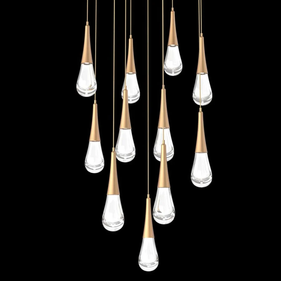Hammerton Studio Raindrop 11 Light 33" Wide LED Abstract Multi Light Pendant - 3000K - Image 1