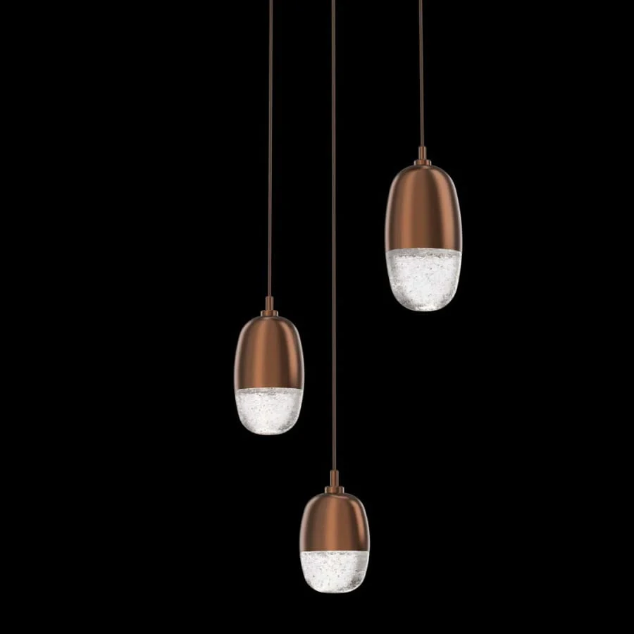 Hammerton Studio Pebble 3 Light 18" Wide LED Multi Light Pendant - 3000K - Image 1