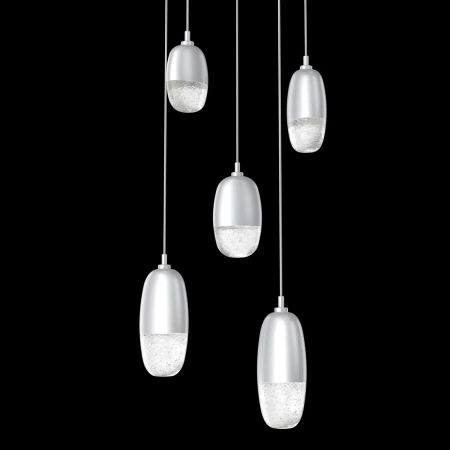Hammerton Studio Pebble 5 Light 20" Wide LED Abstract Multi Light Pendant - 2700K - Image 1