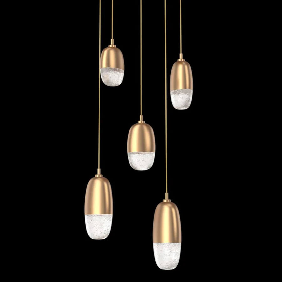 Hammerton Studio Pebble 5 Light 20" Wide LED Abstract Multi Light Pendant - 3000K - Image 1