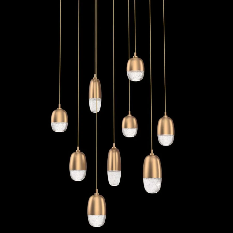 Hammerton Studio Pebble 9 Light 27" Wide LED Abstract Multi Light Pendant - 2700K - Image 1